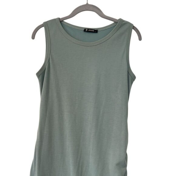 BTFBM Sleeveless Casual Gathered Tank Top Fitted Summer Dress Size Small - Picture 3 of 9